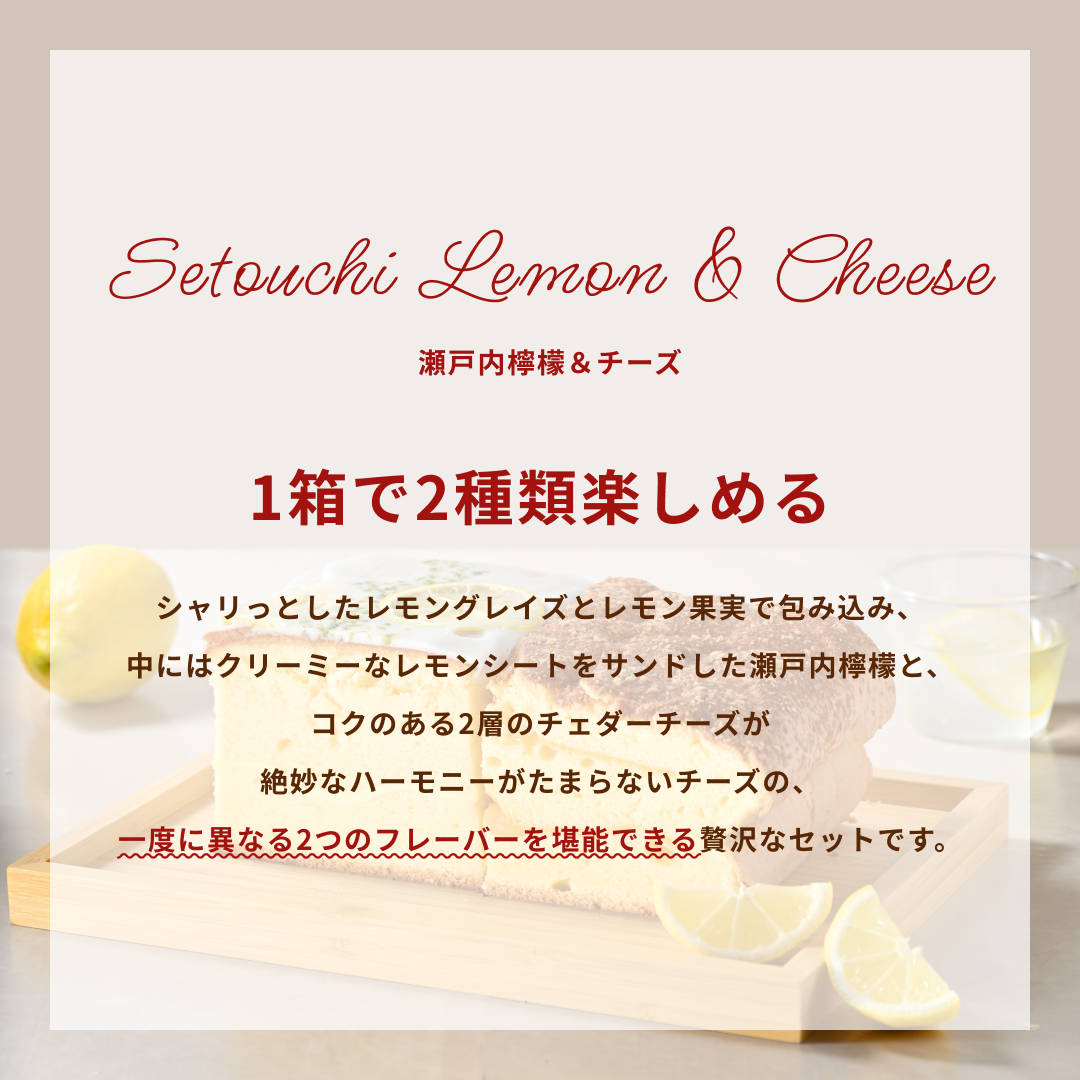 【5月限定】瀬戸内檸檬カステラハーフ&チーズハーフ