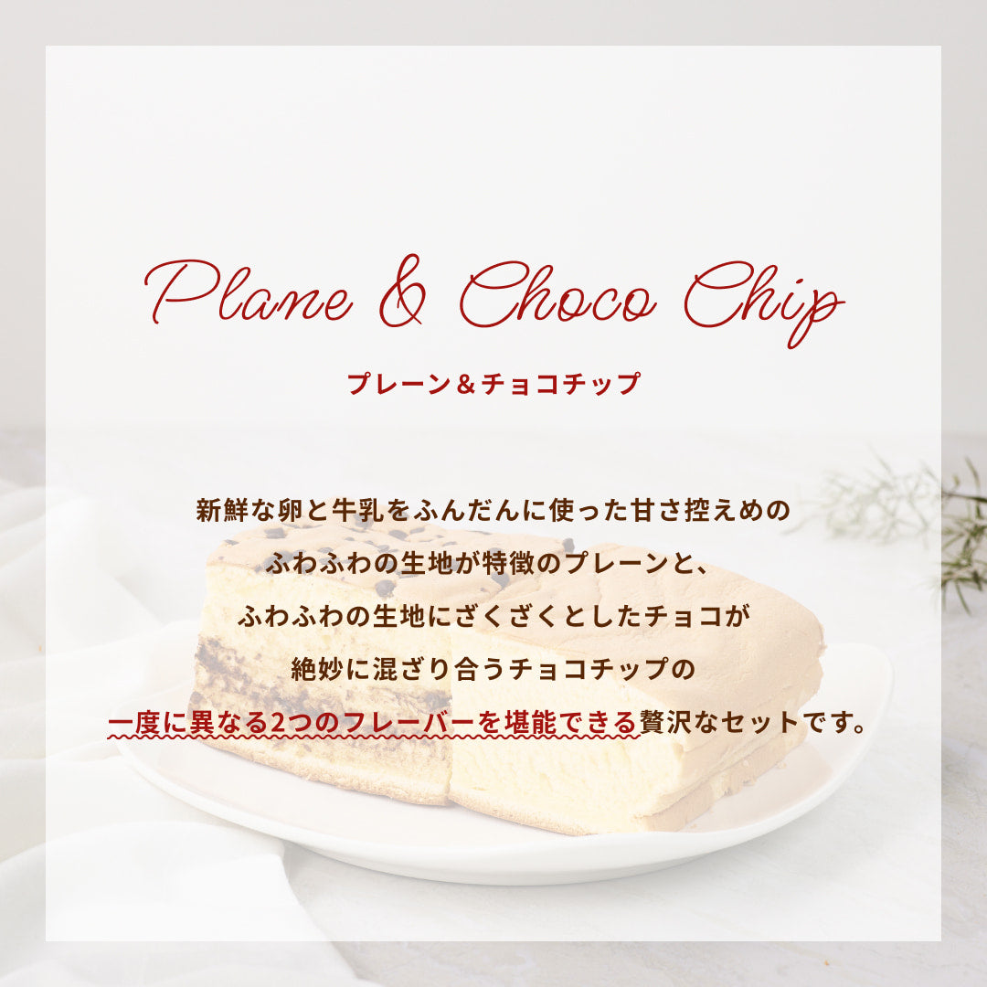 プレーンハーフ&チョコチップハーフ