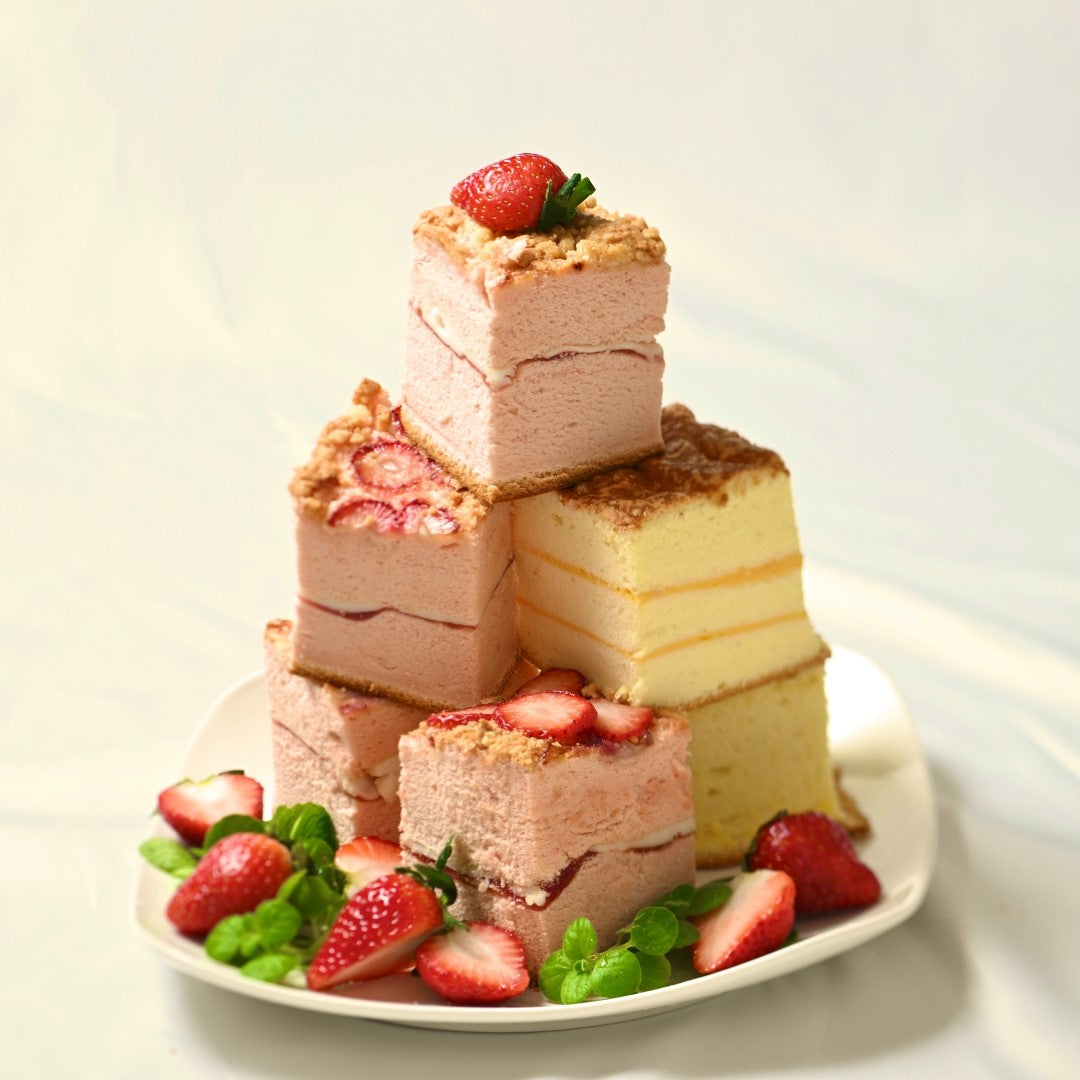 【期間限定】ご褒美いちごの練乳カステラハーフ&チーズハーフ