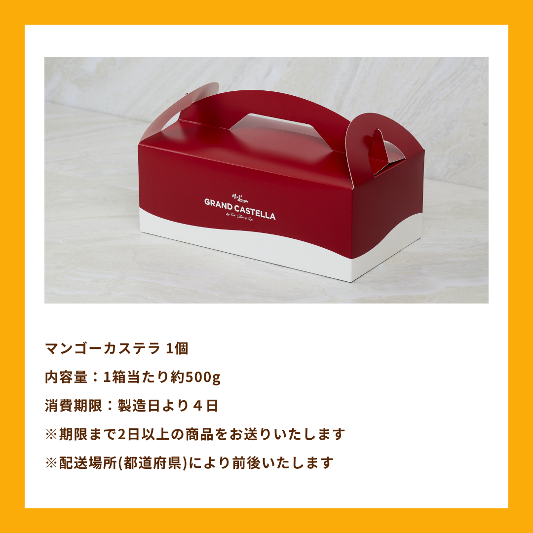 【8月限定】マンゴーカステラ